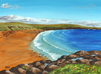 Ruby Bay and Elie Ness Lighthouse