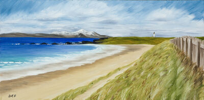 Arran from Turnberry Sand Dunes