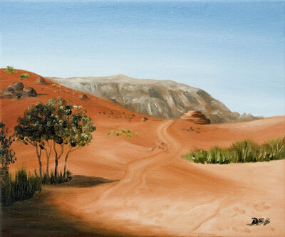 Trees at Wadi Rum, Jordan