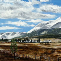 Snow on the mountains