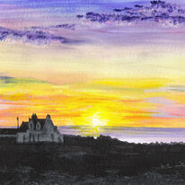 Croft at Sunset, Iona
