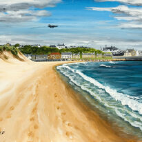 Low flying over Lossiemouth East Beach