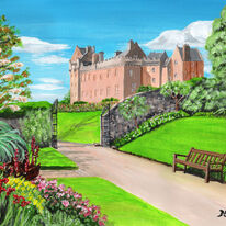 Brodick Castle, Arran, from the gardens
