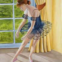 Young Ballerina by window