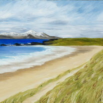 Arran from Turnberry Sand Dunes