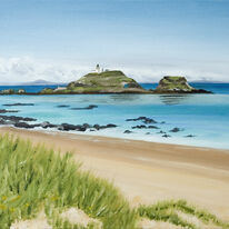 Fidra from Yellowcraigs Beach