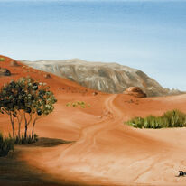 Trees at Wadi Rum, Jordan