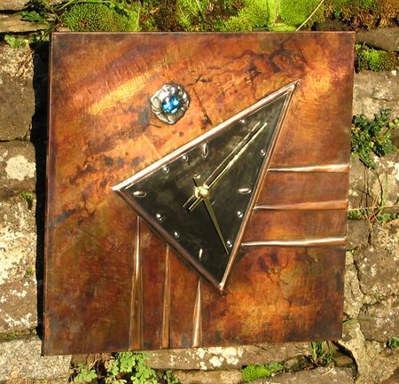 copper wall clock  C2