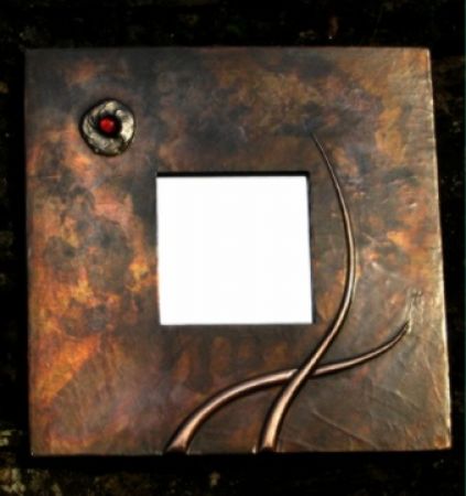 copper  glass mirror