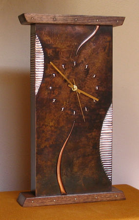 copper mantel clock  ( MC 4 )