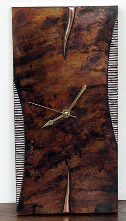 copper wall clock   C6
