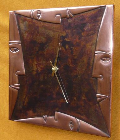 copper wall clock   C3 