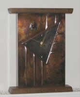 copper mantel clock