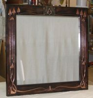 Arts and Crafts copper mirror