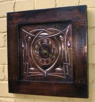Arts and Crafts wall clock