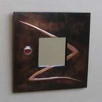 copper  glass mirror
