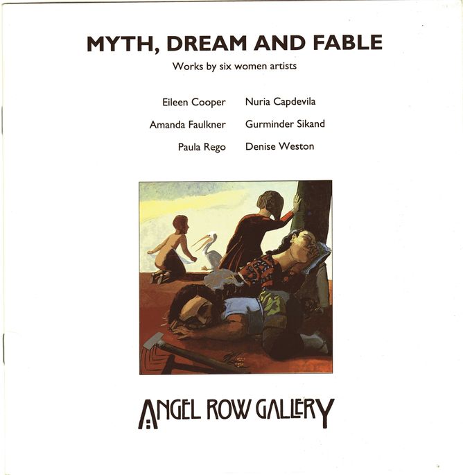 Myth, Dream and Fable Catalogue, Angel Row Gallery, Nottingham UK. 1992