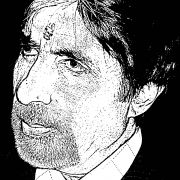 sketch of Amitabh Bachchan