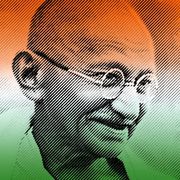 Sketch of Mahatma Gandhi