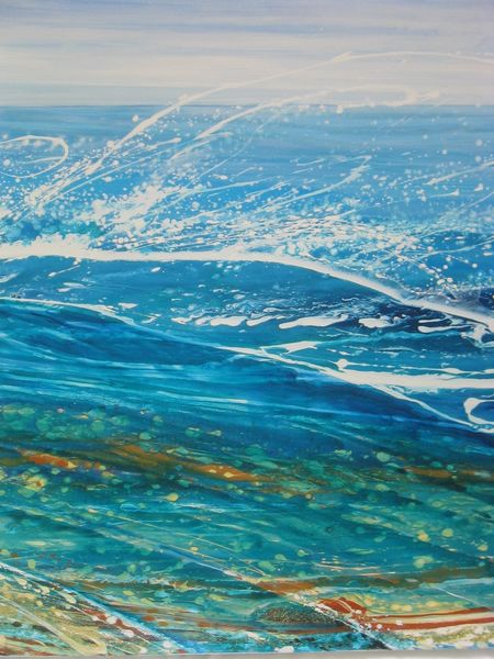 through a wave