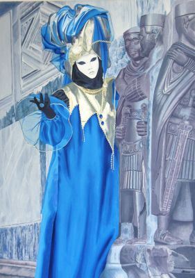 Lady in blue