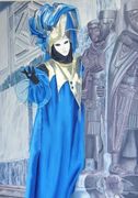 Lady in blue