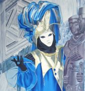 Lady in blue