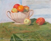Fruit on a Green Cloth