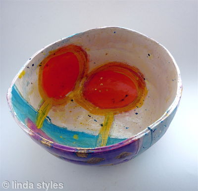 Pot with purple 2011 - Top view