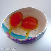 Pot with purple 2011 - Top view