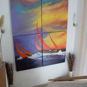 Sailing at sunset