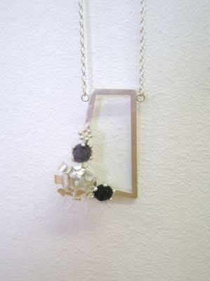 Square Cluster Bud Pendant