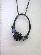 Oxidized Cluster Bud Pendant
