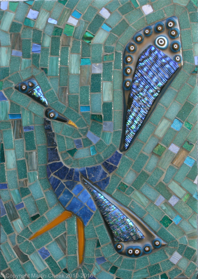Blue Peacock Walking