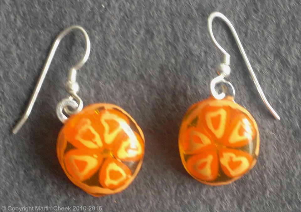 Orange Earrings