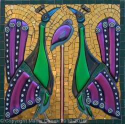 Byzantine Peacocks - Purple