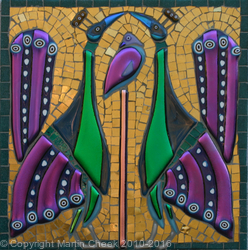 Byzantine Peacocks - Purple