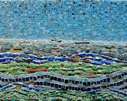 Stormy Sea with Boats