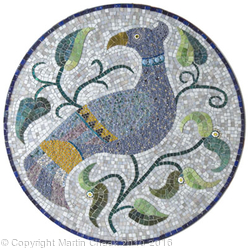 Majolica Bird Blue