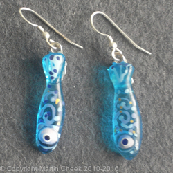 Blue Fish Earrings