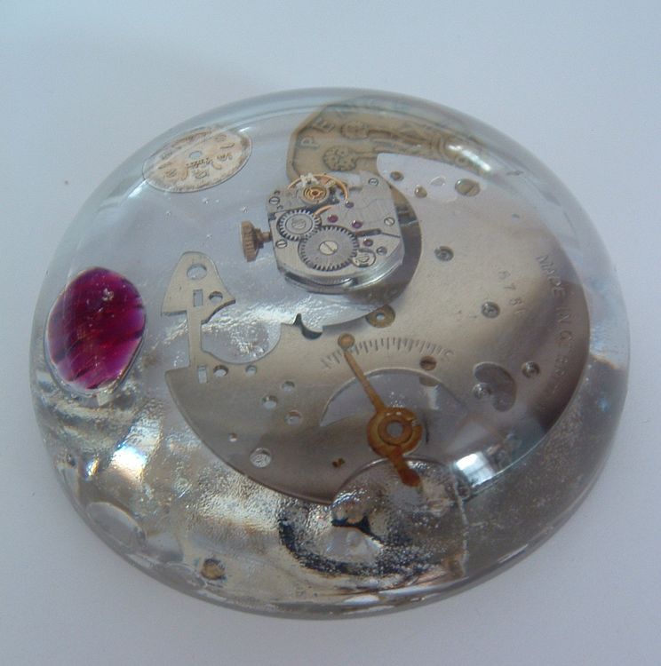 Paperweight Moon Clock
