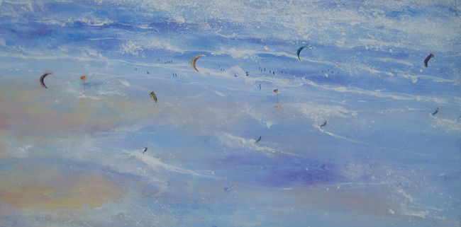 Kite Surfers Bantham Sands