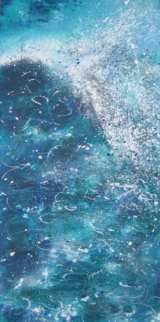 Wave crashing down