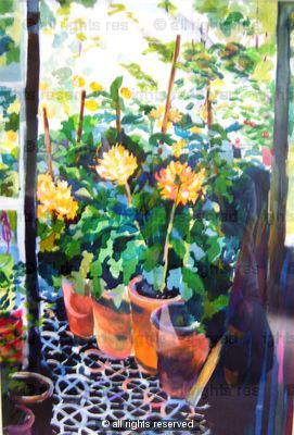 Through the greenhouse