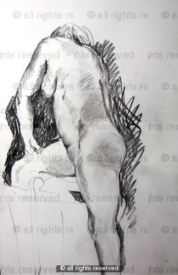 Female standing nude