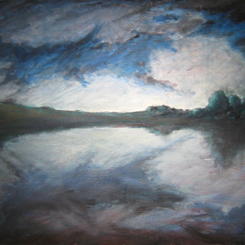 Lake At Eastington (Colour)