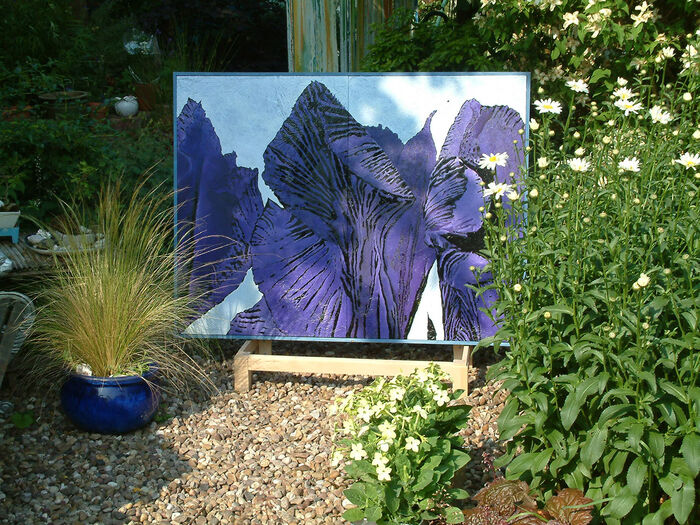 Iris Diptych, participating in Warwickshire Arts Week 2006