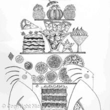  PUDDINGS IN A PANIC -  Book illustration frontispiece