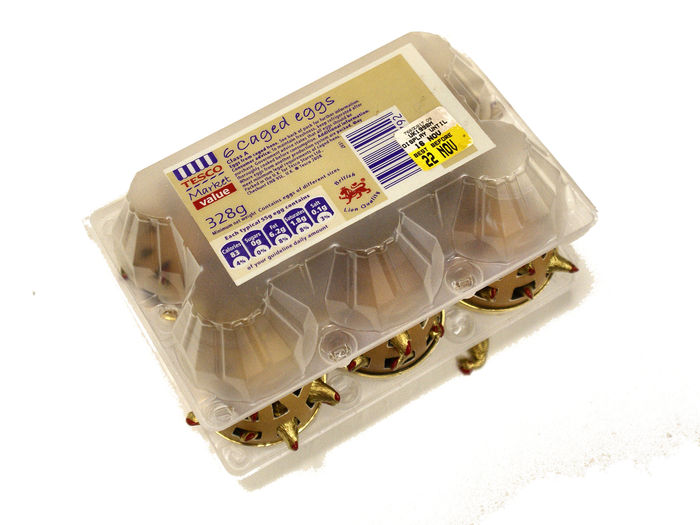 6 Caged eggs