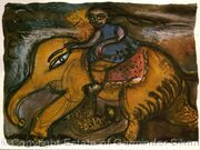 Woman and Elephant